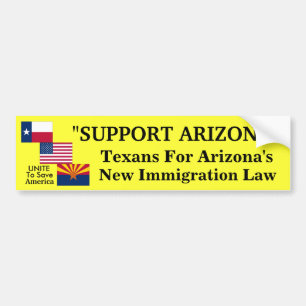 Texans For Arizona "Official" Bumper Sticker