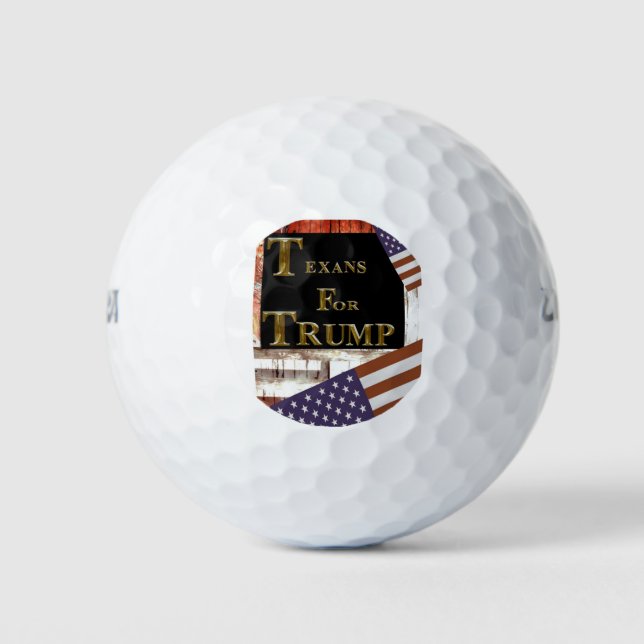 TEXANS FOR TRUMP GOLF BALLS (Front)