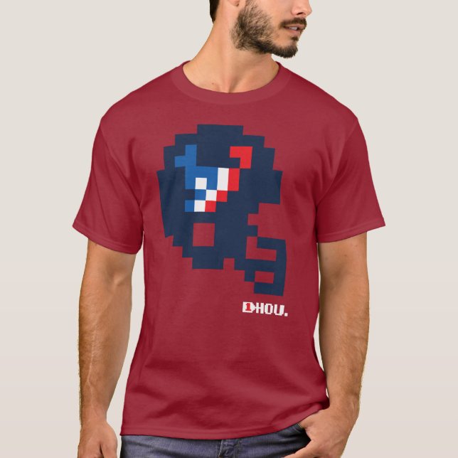 Texans Tecmo Bowl Helmet T-Shirt (Front)