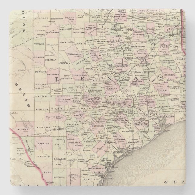 Texas 12 stone coaster (Front)