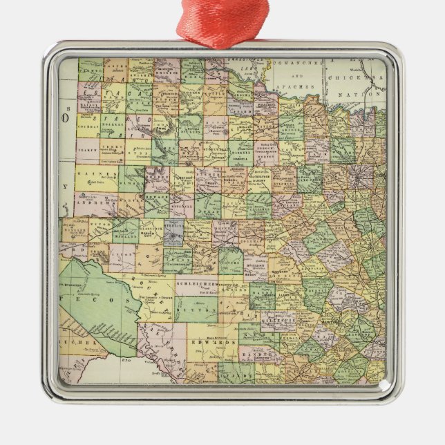 Texas 15 metal ornament (Front)