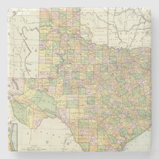 Texas 15 stone coaster (Front)