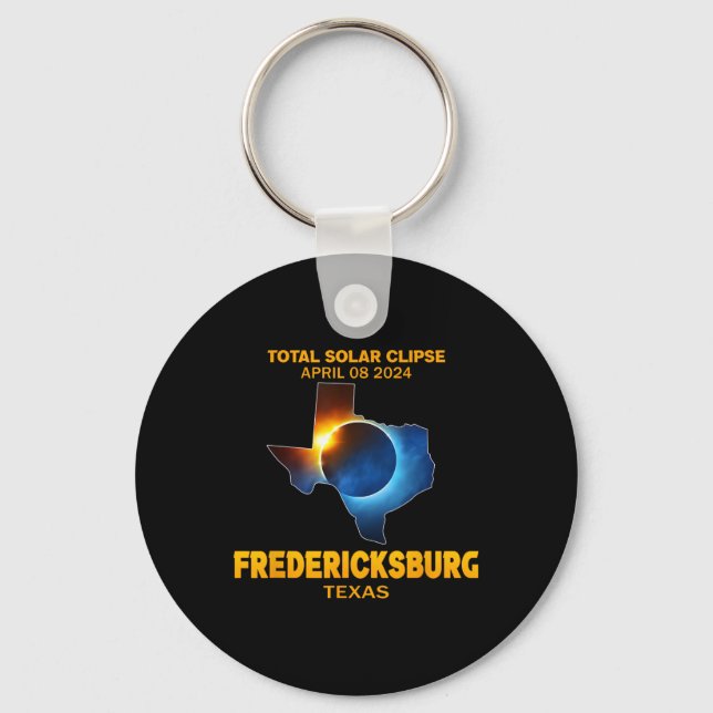 Texas 2024 Total Solar Eclipse  Key Ring (Front)