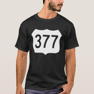 Texas 377 Road Sign T-Shirt