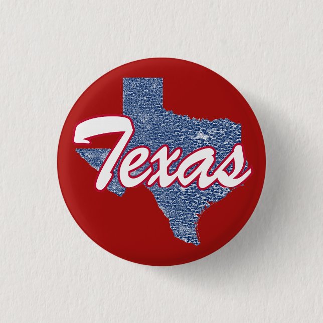 Texas 3 Cm Round Badge (Front)