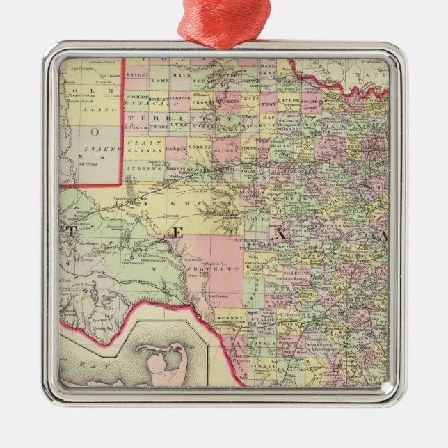 Texas 7 metal ornament (Front)