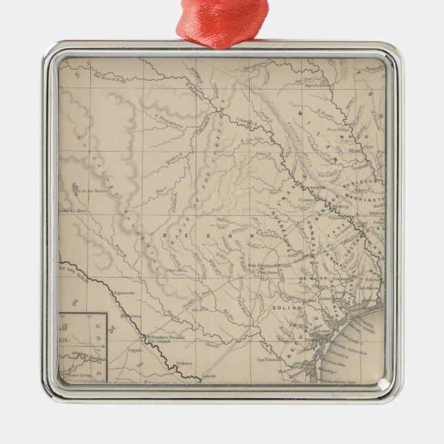 Texas 8 metal ornament (Front)