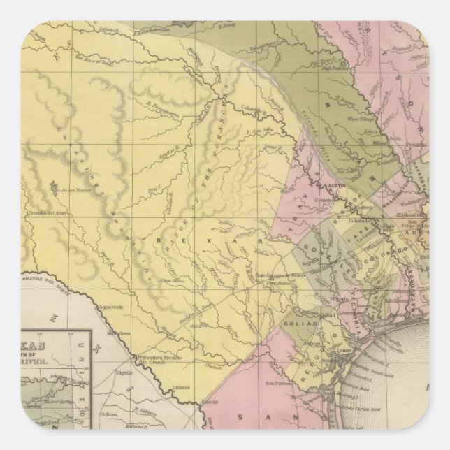 Texas 9 square sticker (Front)