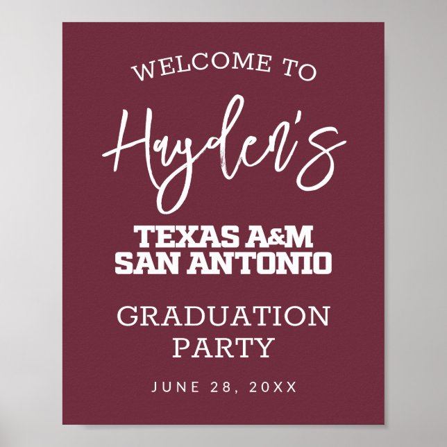 Texas A&M San Antonio Poster (Front)