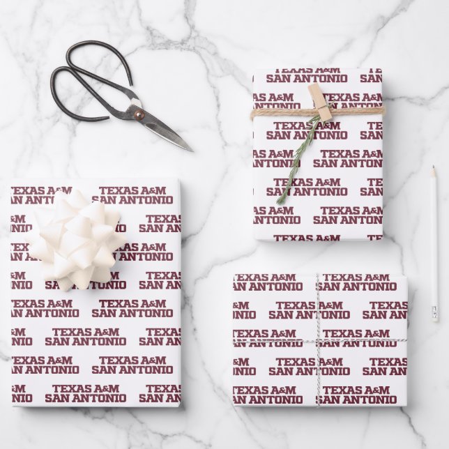 Texas A&M San Antonio Wrapping Paper Sheet (Front)