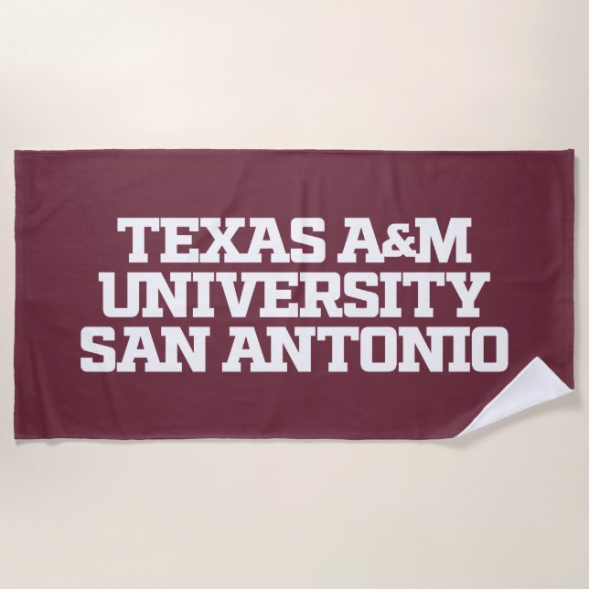 Texas A&M University-San Antonio Beach Towel (Front)