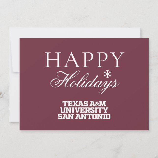 Texas A&M University-San Antonio Holiday Card (Front)