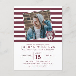 Texas A&M University-San Antonio   Jaguars Announcement Postcard