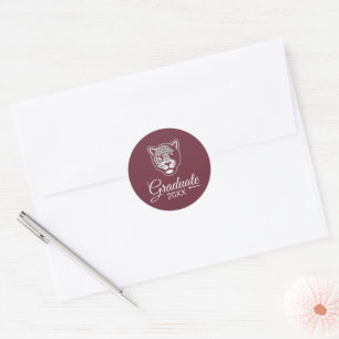 Texas A&M University-San Antonio   Jaguars Classic Round Sticker