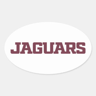 Texas A&M University-San Antonio Jaguars Oval Sticker