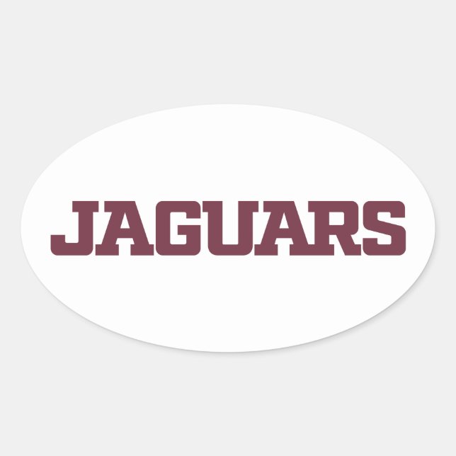 Texas A&M University-San Antonio Jaguars Oval Sticker (Front)
