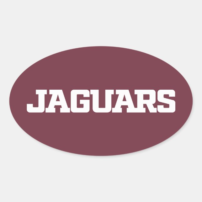 Texas A&M University-San Antonio Jaguars Oval Sticker (Front)