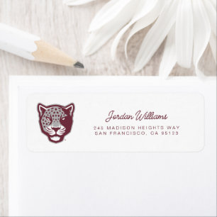 Texas A&M University-San Antonio   Jaguars Return Address Label