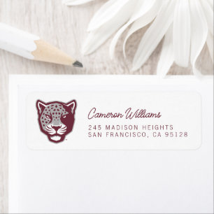 Texas A&M University-San Antonio   Jaguars Return Address Label