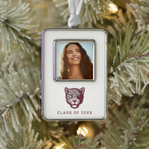 Texas A&M University-San Antonio   Jaguars Silver Plated Framed Ornament