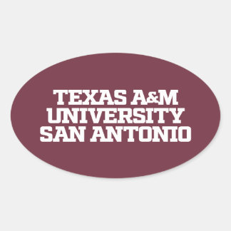 Texas A&M University-San Antonio Oval Sticker