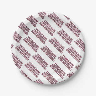 Texas A&M University-San Antonio Paper Plate
