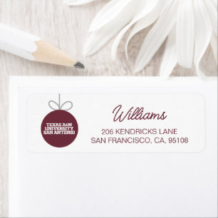 Texas A&M University-San Antonio Return Address Label