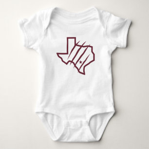 Texas A&M University-San Antonio   State Logo 2 Baby Bodysuit