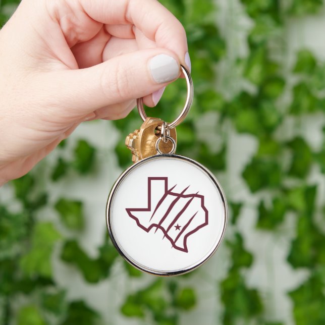 Texas A&M University-San Antonio | State Logo Key Ring (Hand)