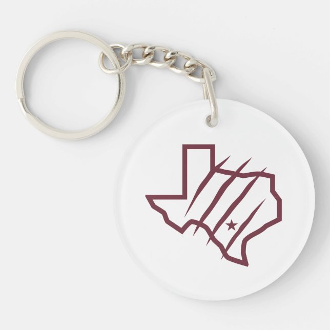Texas A&M University-San Antonio | State Logo Key Ring (Front)