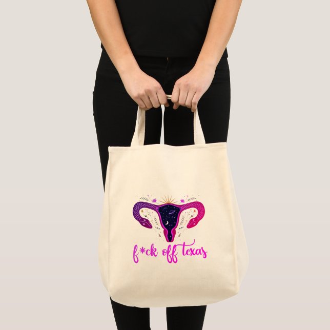Texas Abortion Ban Celestial Uterus Protest  Tote Bag (Front (Product))