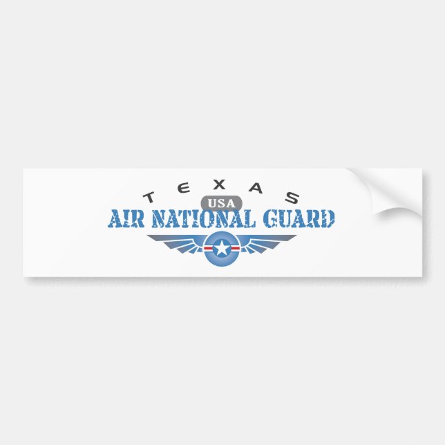 Texas Air National Guard Bumper Sticker (Front)