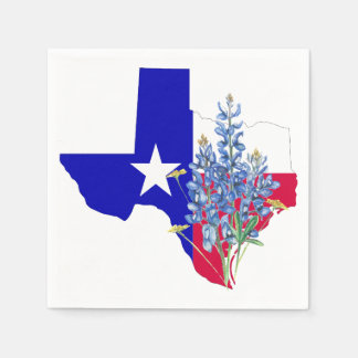 Texas and Bluebonnets Napkin