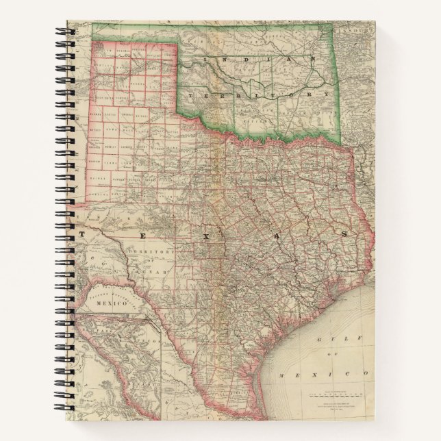Texas and Indian Territory Notebook (Front)