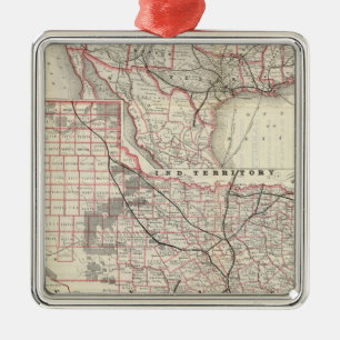Texas and Mexico, Houston Metal Ornament