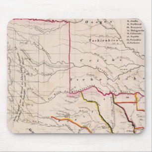 Texas and Oklahoma Mouse Pad