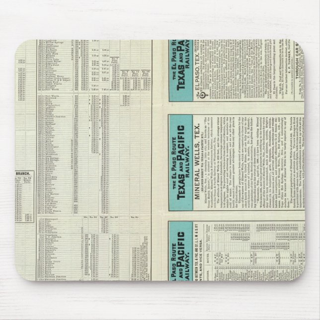 Texas and Pacific Railway Mouse Pad (Front)