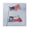 Texas and United States Flag Square Magnet