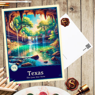 Texas Anime Style Cel Shaded Postcard
