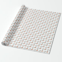 Texas antlers wrapping paper