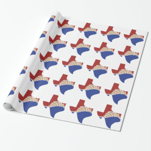 Texas Armadillo - TX State Design Wrapping Paper