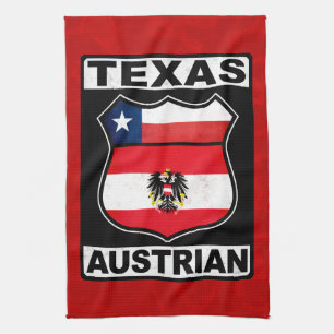 Texas Austrian American  Tea Towel