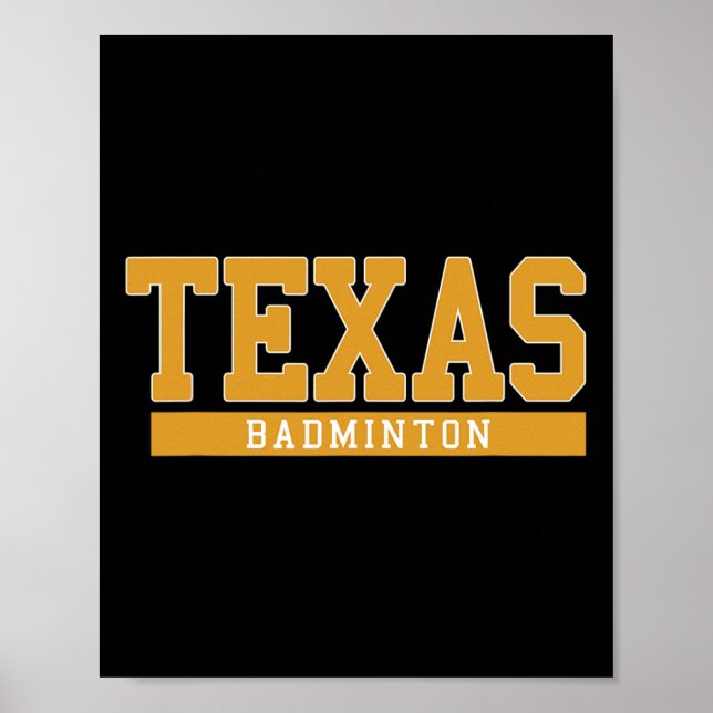 Texas Badminton  Poster (Front)