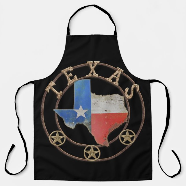 Texas Barn Art Apron (Front)