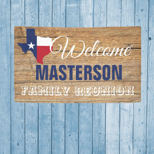 Texas Barnwood Family Reunion Banner