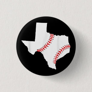 Texas Baseball State funny Texas Baseball  3 Cm Round Badge