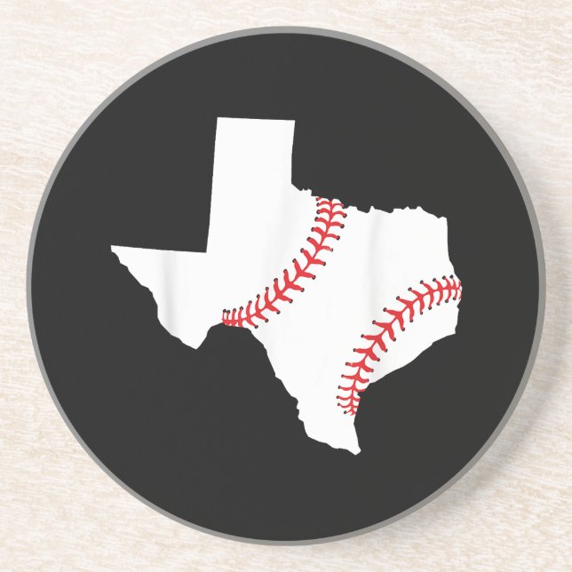 Texas Baseball State funny Texas Baseball  Coaster (Front)
