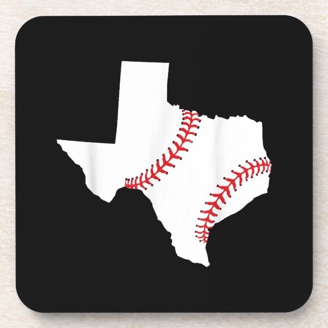 Texas Baseball State funny Texas Baseball  Coaster (Front)