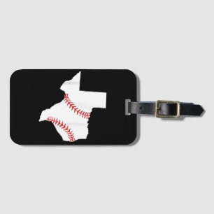 Texas Baseball State funny Texas Baseball Luggage Tag