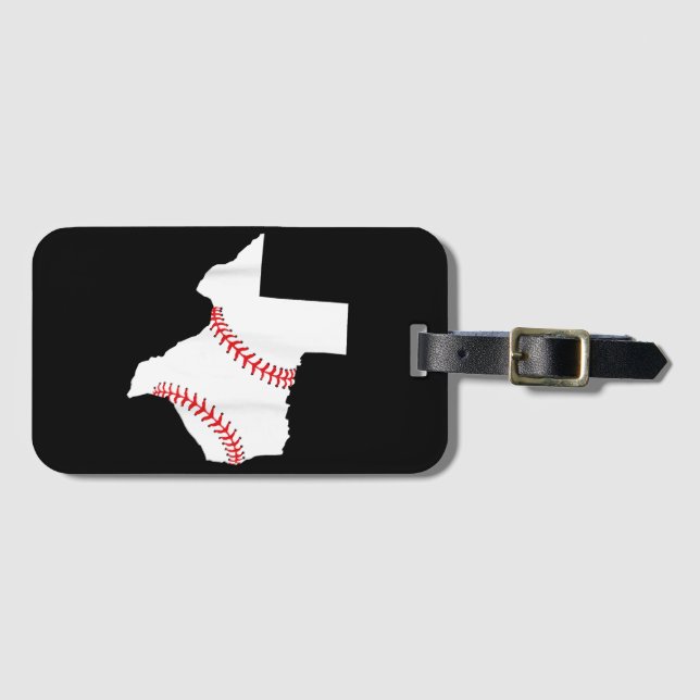 Texas Baseball State funny Texas Baseball  Luggage Tag (Front Horizontal)